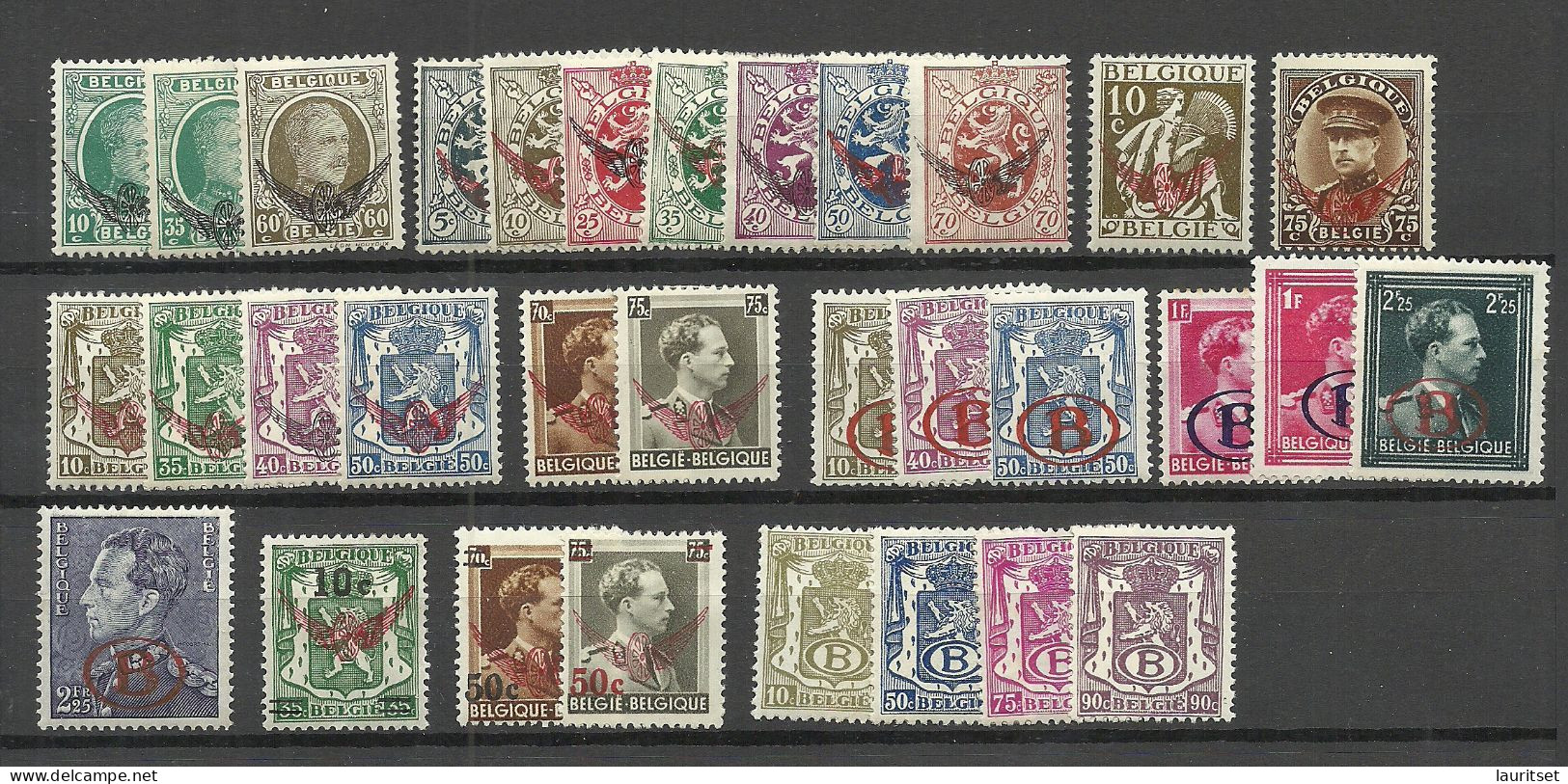 BELGIEN Belgium Belgique 1929-1949 Lot Dienstmarken * - Sellos