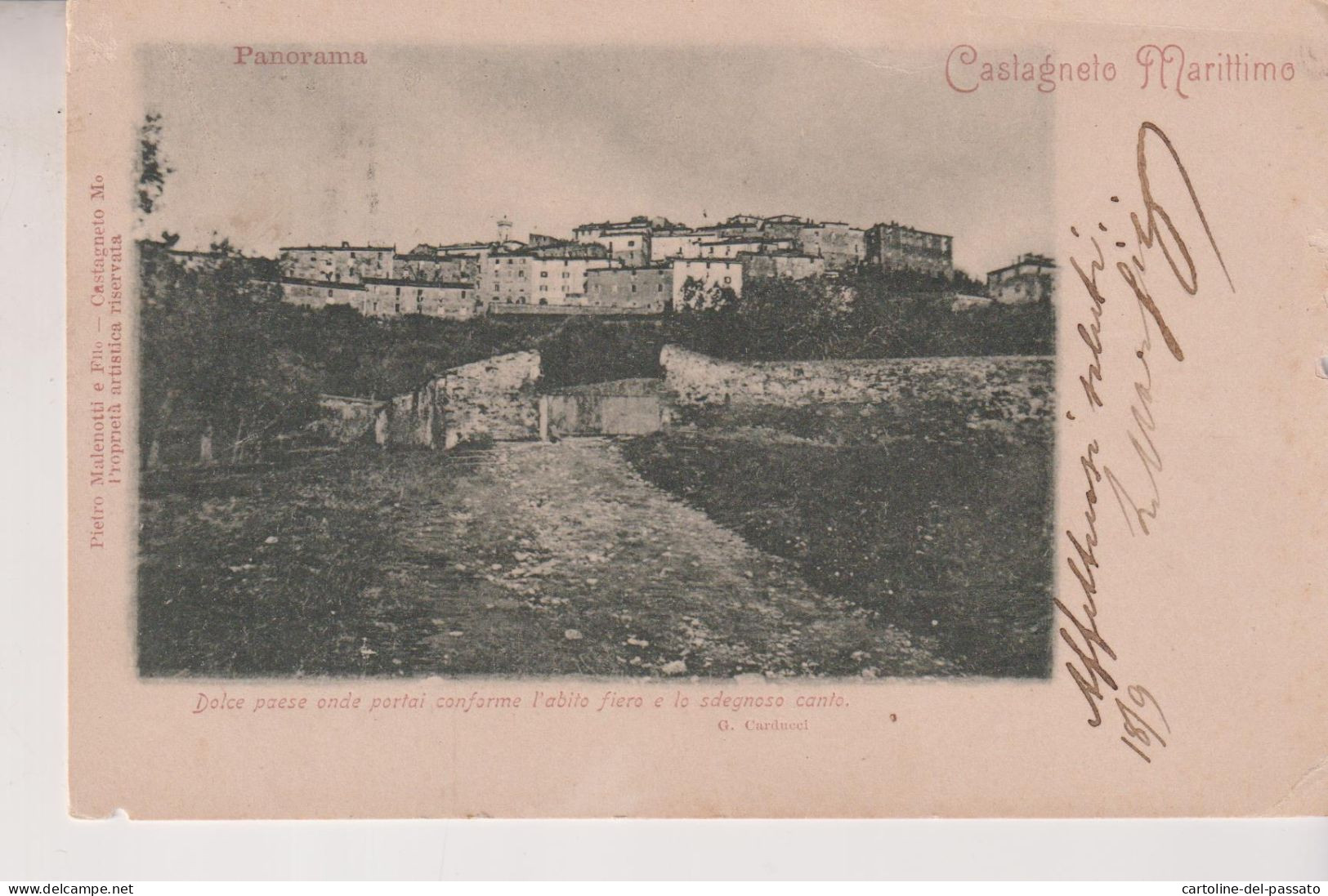 CASTAGNETO MARITTIMO  PISA  PANORAMA  VG  1905 - Pisa