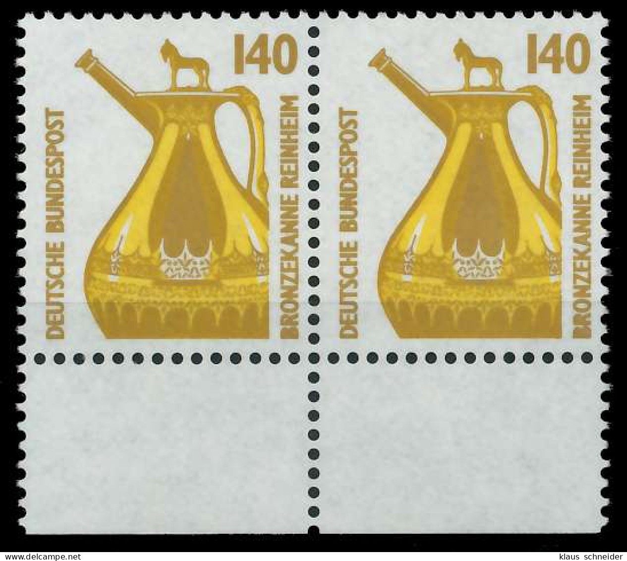 BRD DS SEHENSW Nr 1401u Postfrisch WAAGR PAAR URA X7D023A - Unused Stamps