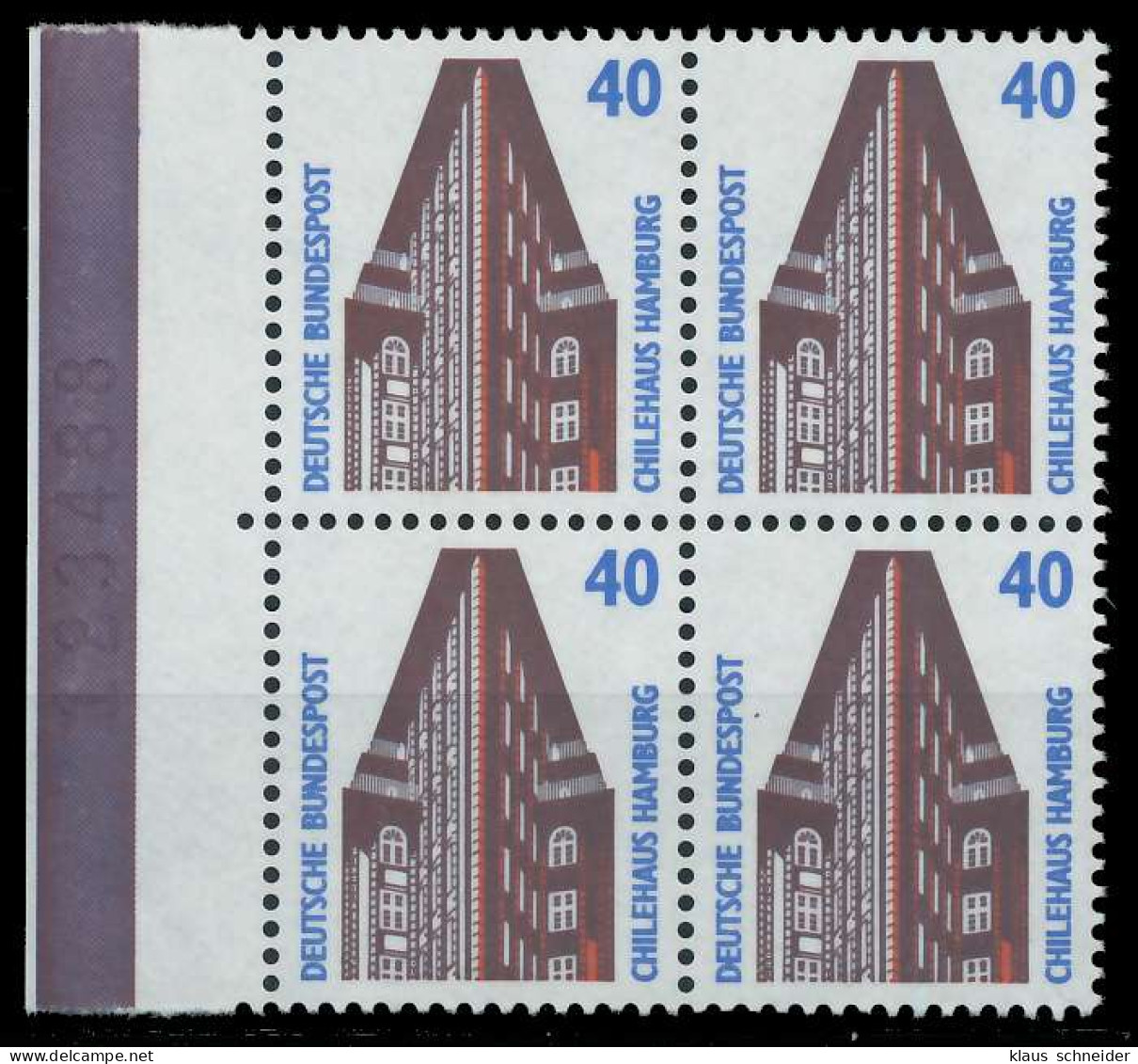 BRD DS SEHENSW Nr 1379u Postfrisch VIERERBLOCK SRA X7D030A - Unused Stamps