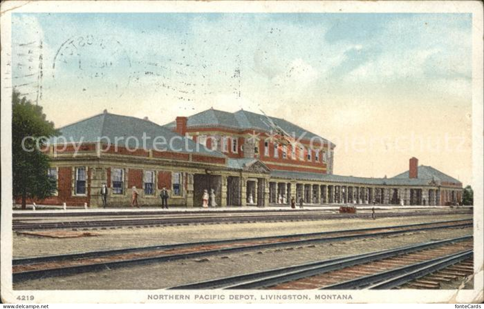 11690520 Livingston_Montana Northern Pacific Depot Railway - Andere & Zonder Classificatie