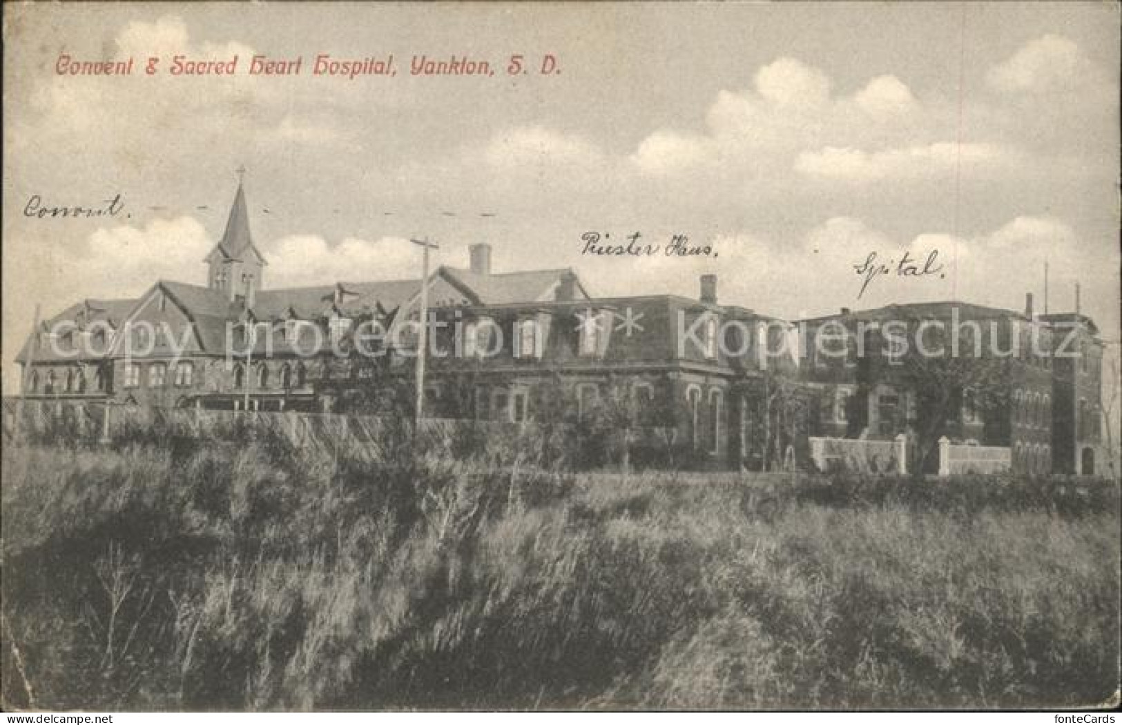 11690518 Yankton Convent And Sacred Heart Hospital - Autres & Non Classés
