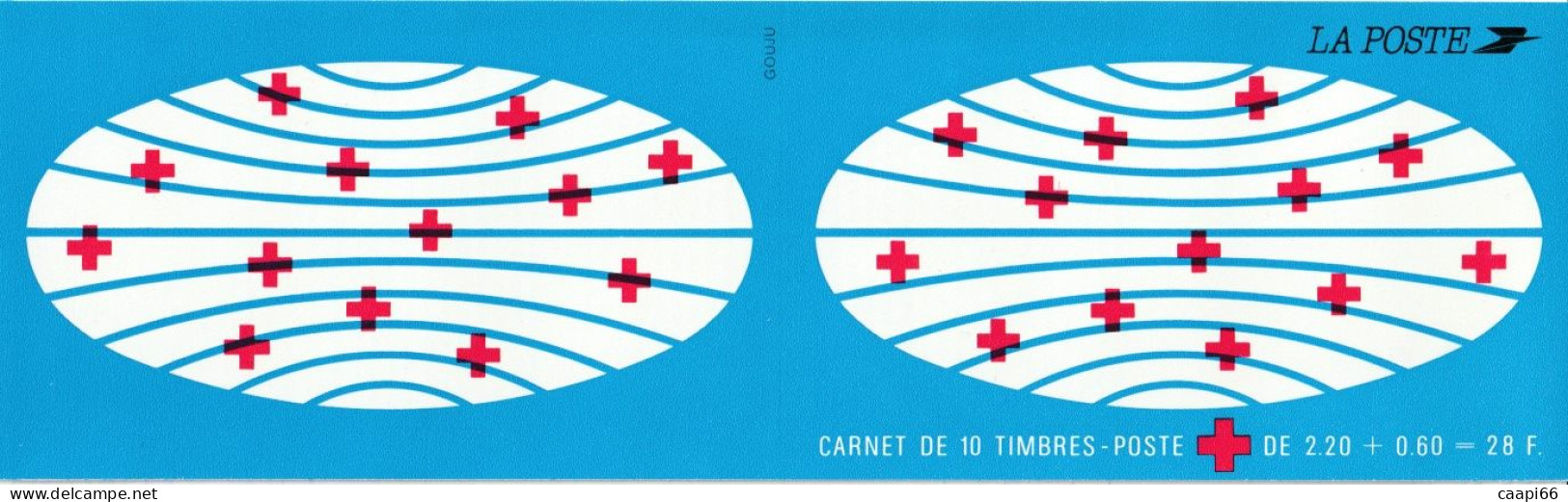 Carnet Croix Rouge De 10 Timbres, 1988 ; YT Carnet N° 2037 - Croix Rouge