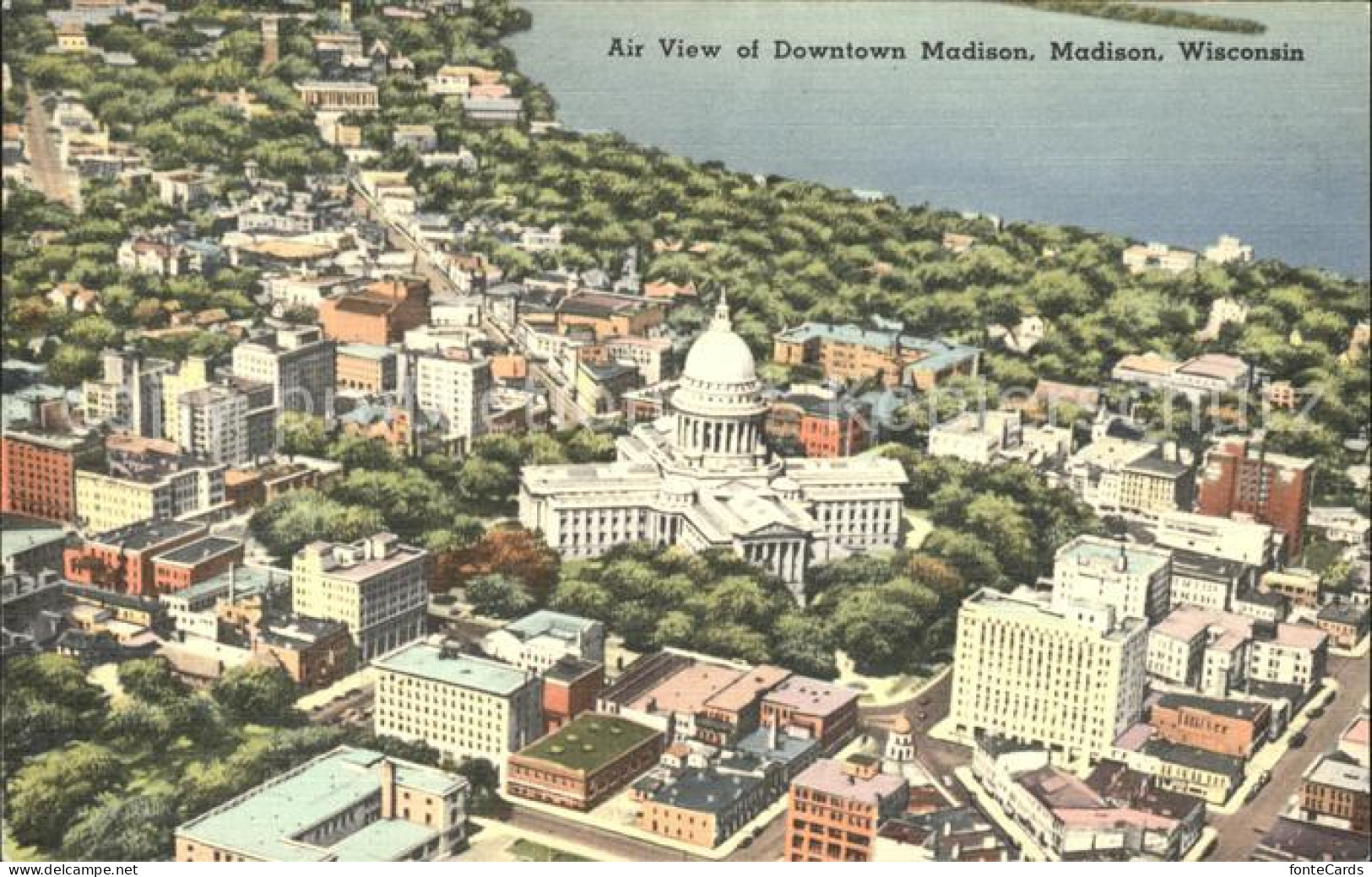 11690438 Madison_Wisconsin Aerial View Of Downtown - Andere & Zonder Classificatie