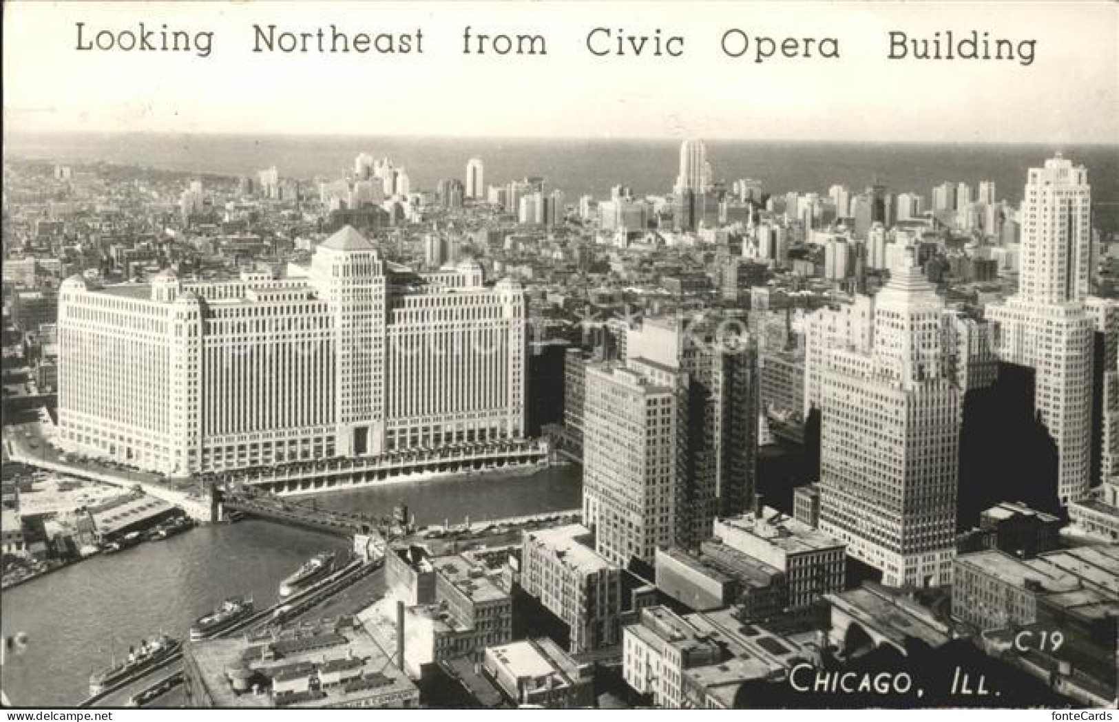 11690437 Chicago_Illinois Looking Northeast From Civic Opera Building - Andere & Zonder Classificatie