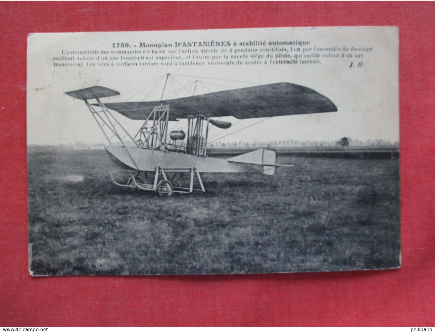 Monoplane D'Astanieres  Ref 6404 - Sonstige & Ohne Zuordnung