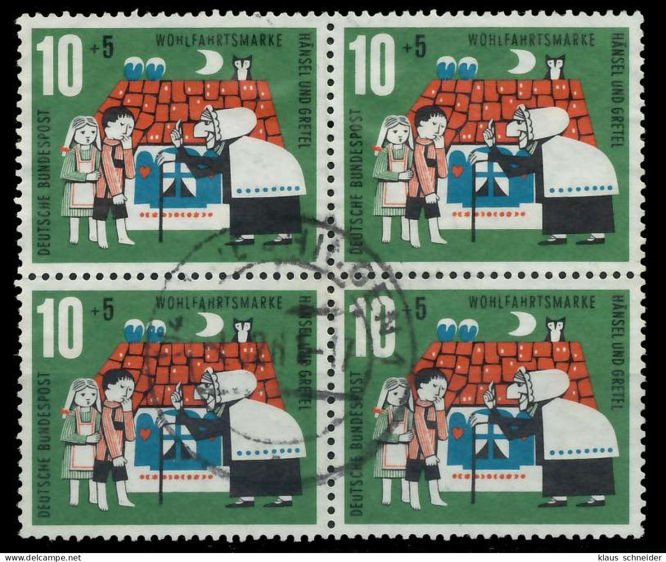 BRD 1961 Nr 370 Zentrisch Gestempelt VIERERBLOCK X7EAFAA - Used Stamps