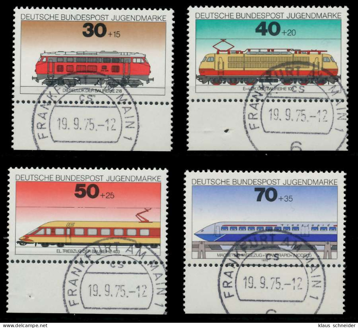 BRD 1975 Nr 836-839 Zentrisch Gestempelt URA X7EB036 - Gebraucht