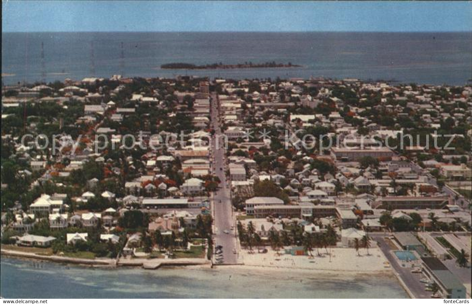 11690284 Key_West Duval Street Gulf Of Mexico Atlantic Ocean Aerial View - Autres & Non Classés