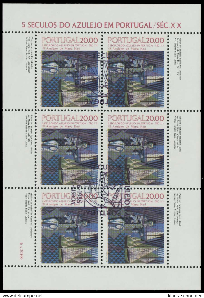 PORTUGAL Nr 1657 Zentrisch Gestempelt KLEINBG S018B86 - Blocks & Sheetlets
