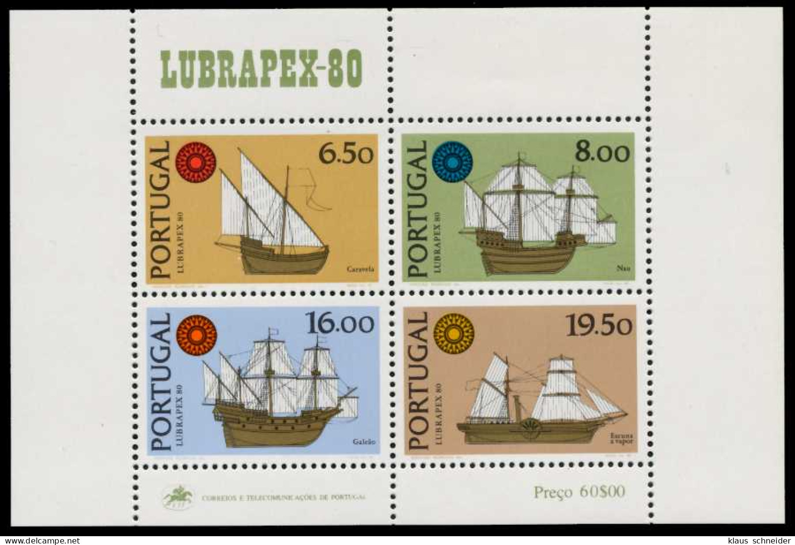 PORTUGAL Block 31 Postfrisch S018D6A - Blocks & Sheetlets