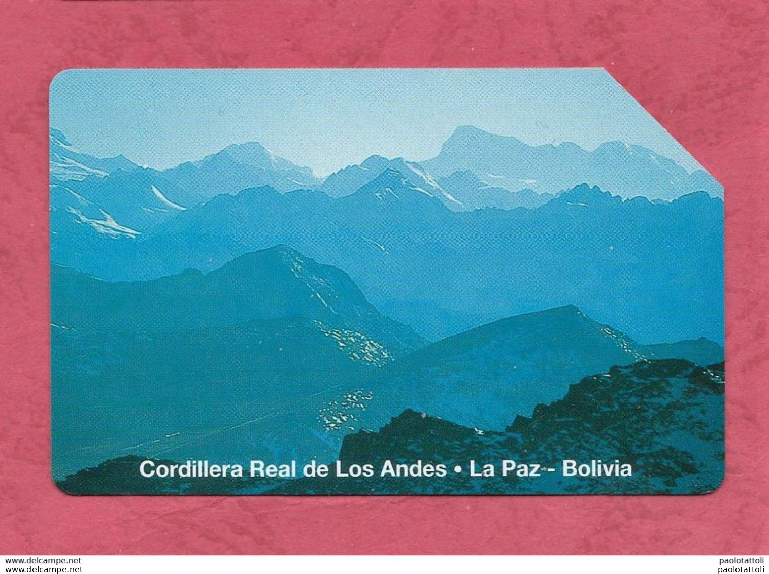Bolivia-Entel- Cordillera Real De Los Andes, La Paz- Magnetic Phone Card Used By 50 Bs - Bolivië