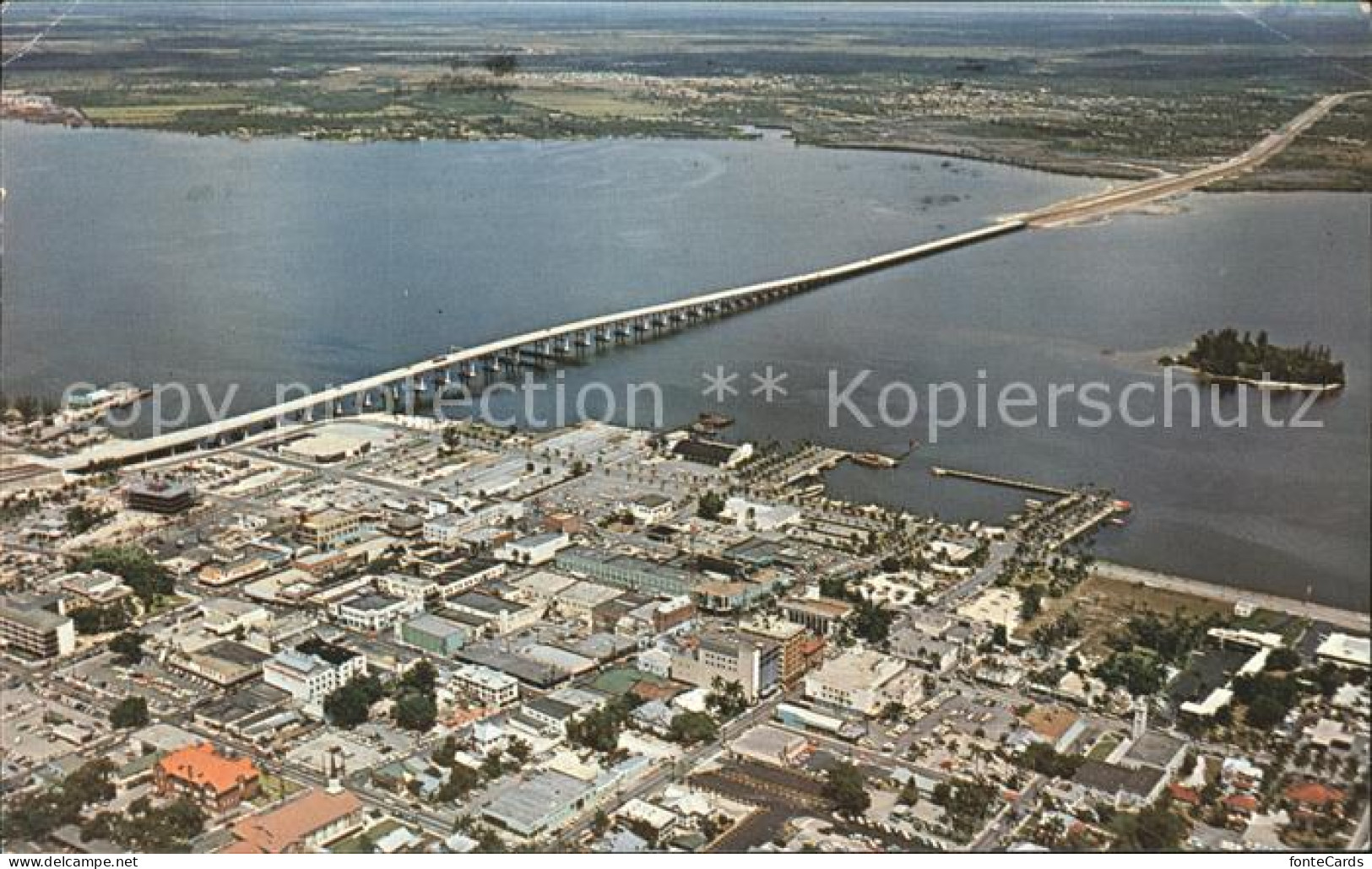 11690246 Fort_Myers Bridge Caloosahatchee River Aerial View - Other & Unclassified