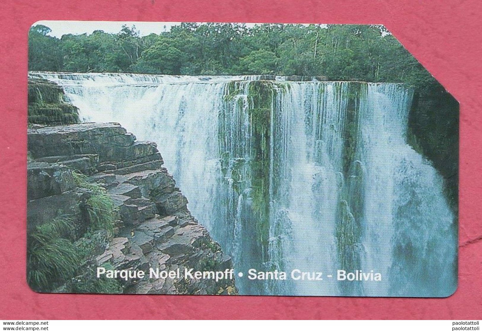 Bolivia-Entel- Parque Noel Kempff, Santa Cruz- Magnetic Phone Card Used By 20 Bs - Bolivie