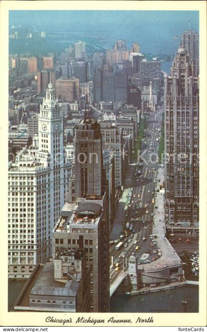 11690233 Chicago_Illinois Michigan Avenue Skyscraper Aerial View - Andere & Zonder Classificatie