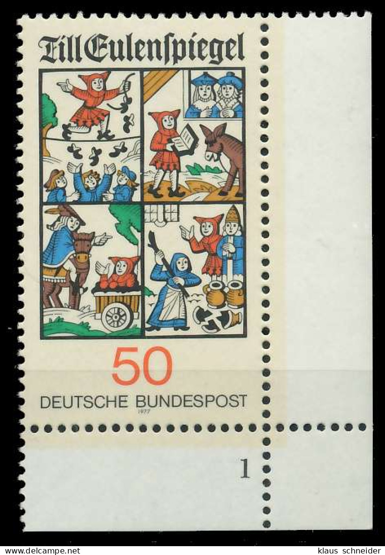 BRD 1977 Nr 922 Postfrisch FORMNUMMER 1 S5EFD86 - Neufs