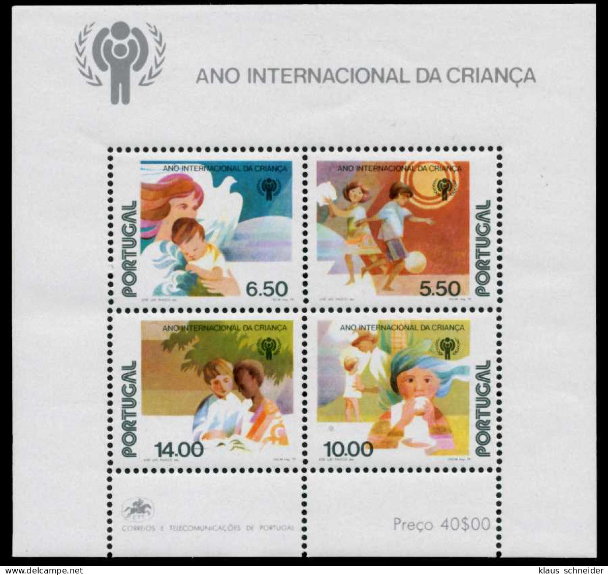 PORTUGAL Block 28 Postfrisch S0195E2 - Blocks & Sheetlets