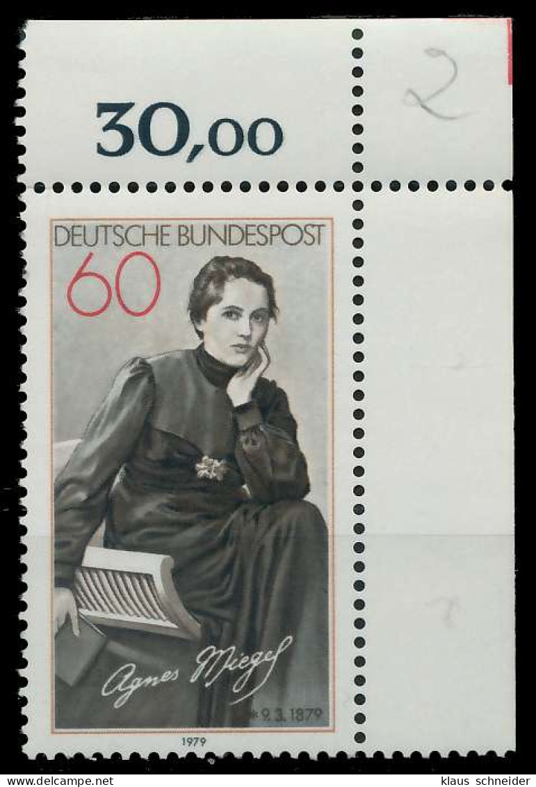 BRD 1979 Nr 1001 Postfrisch ECKE-ORE X807672 - Unused Stamps