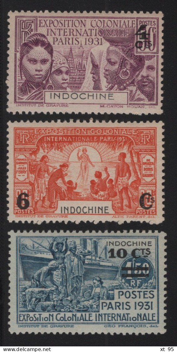 Indochine - N°147 à 149 - Cote 23€ - ** Neufs Sans Charniere - Unused Stamps