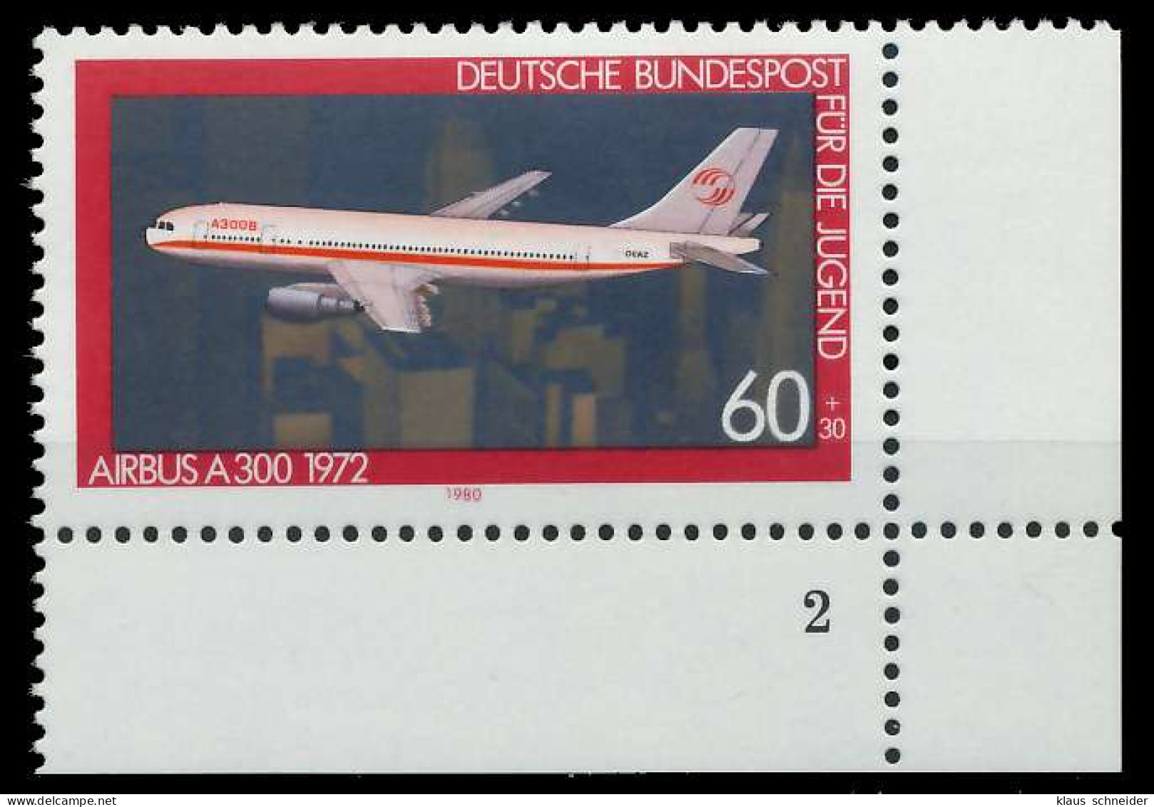 BRD 1980 Nr 1042 Postfrisch FORMNUMMER 2 S5F8F7A - Unused Stamps