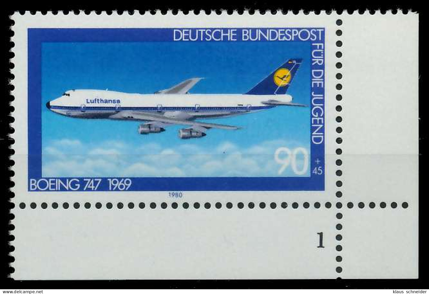 BRD 1980 Nr 1043 Postfrisch FORMNUMMER 1 S5F8F96 - Unused Stamps