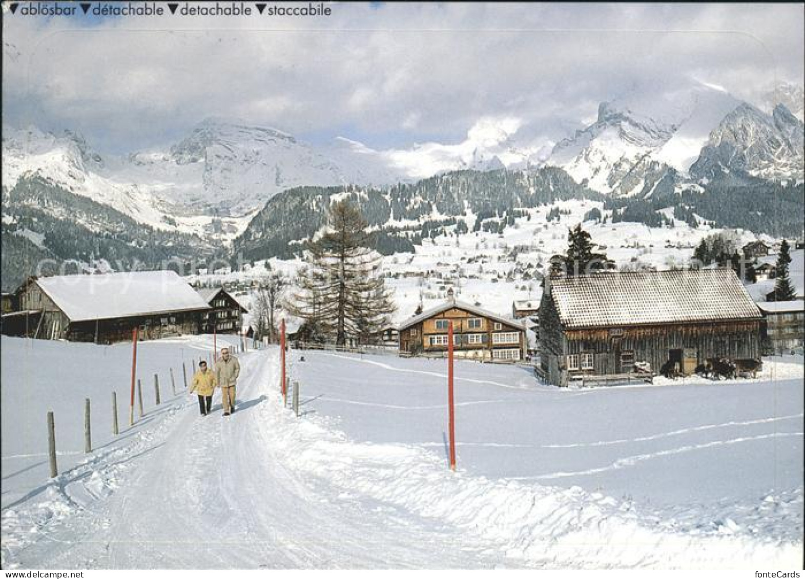 11689292 Obertoggenburg Winterspaziergang Sticker Wildhaus - Andere & Zonder Classificatie