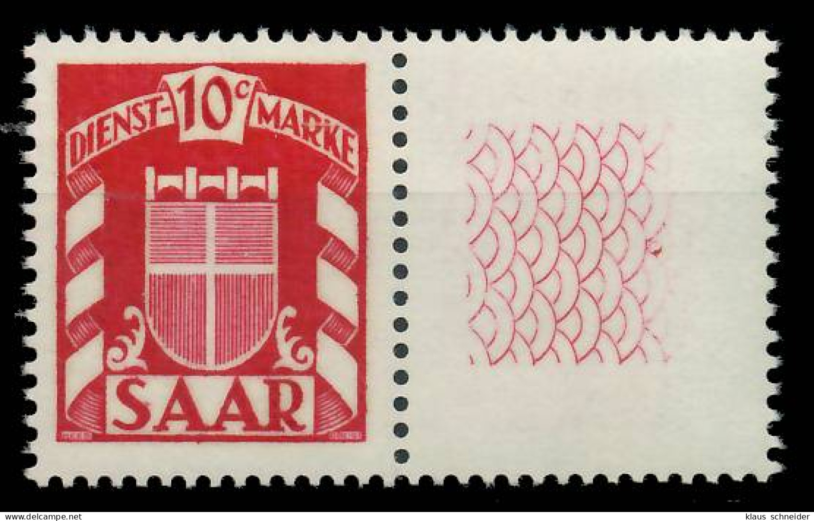 SAAR DIENSTMARKEN Nr 33Lr Postfrisch X809A5E - Unused Stamps