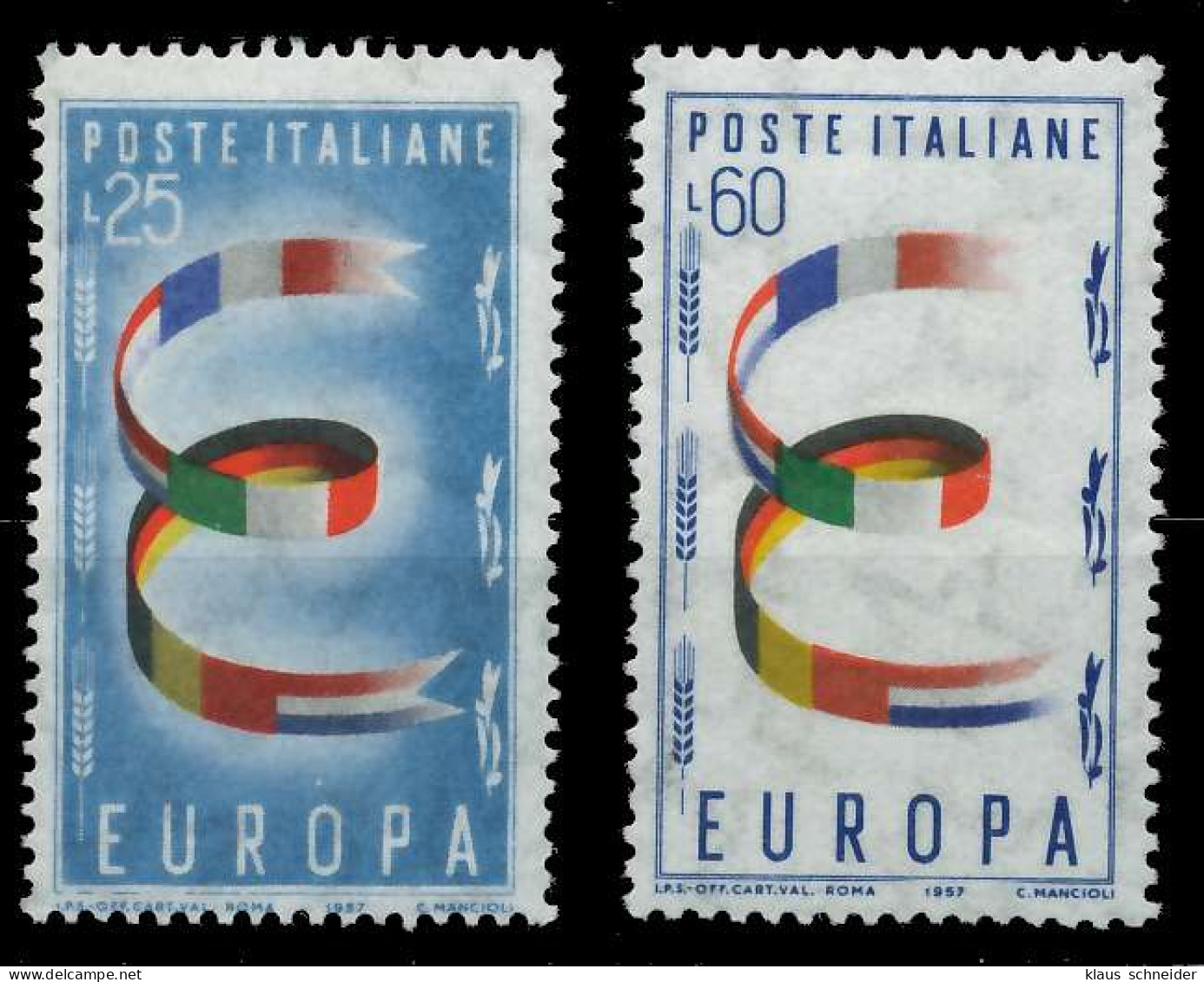 ITALIEN 1957 Nr 992-993 Postfrisch X809B7E - 1946-60: Ungebraucht