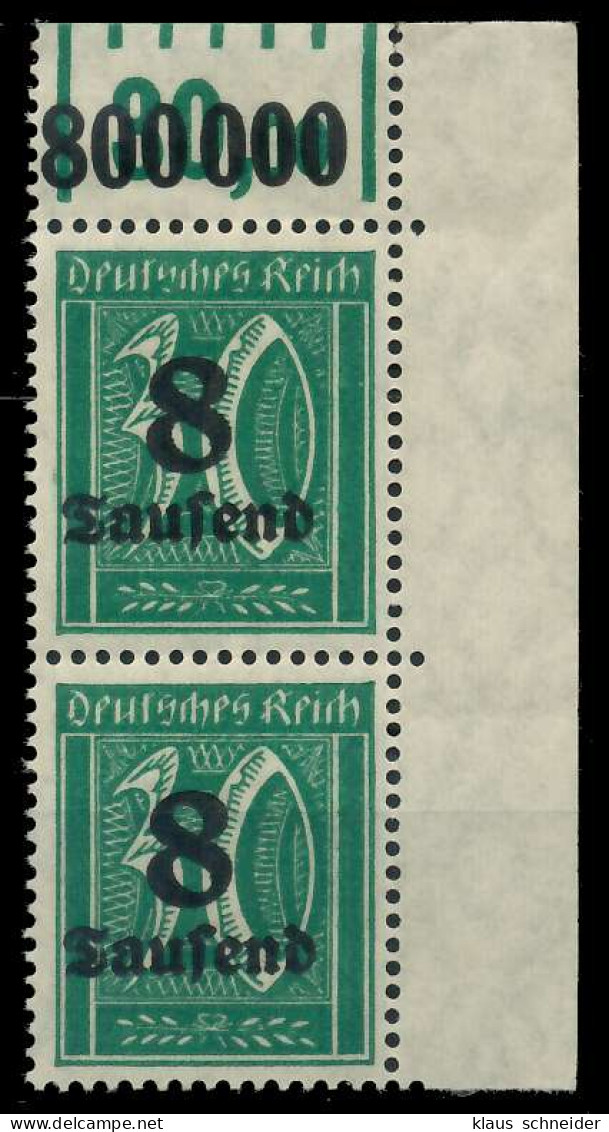DEUTSCHES REICH 1923 HOCHINFLA Nr 278X Postfrisch SENKR X89C51A - Ungebraucht