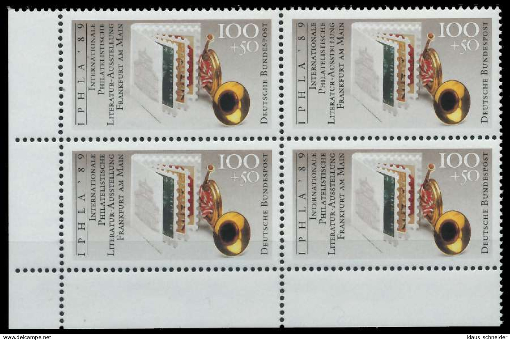 BRD 1989 Nr 1415 Postfrisch VIERERBLOCK ECKE-ULI X906A46 - Unused Stamps