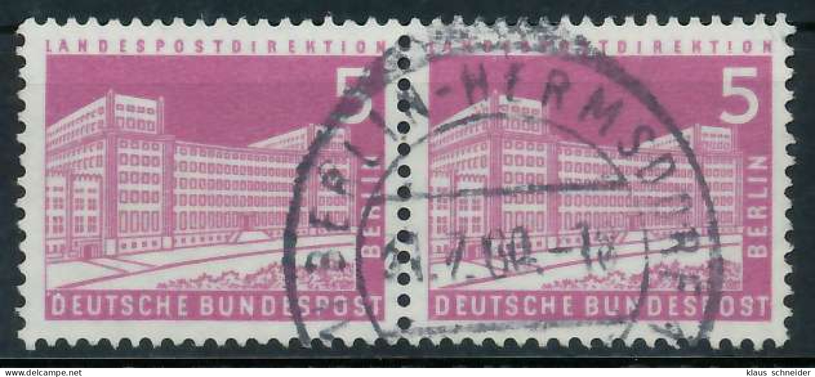BERLIN DS BAUTEN 2 Nr 141 Zentrisch Gestempelt WAAGR PAAR X920442 - Used Stamps