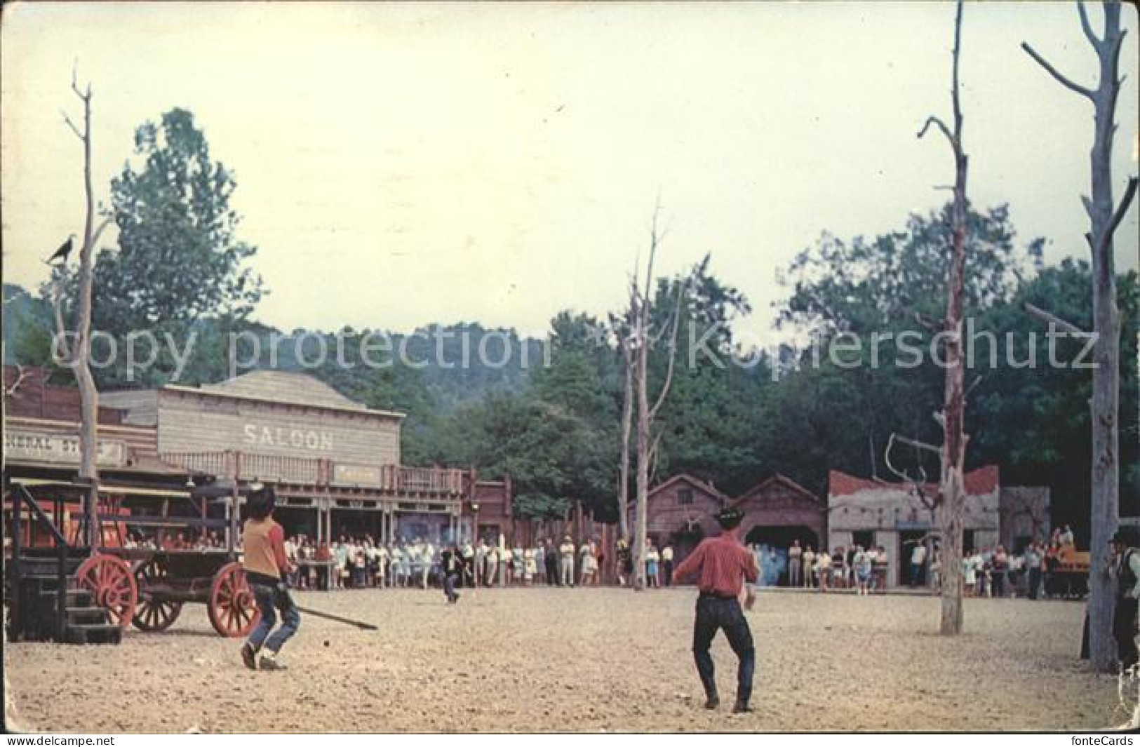 11688870 Cherokee_North_Carolina Streets Of Deadwood Gulch As A Shootout - Altri & Non Classificati