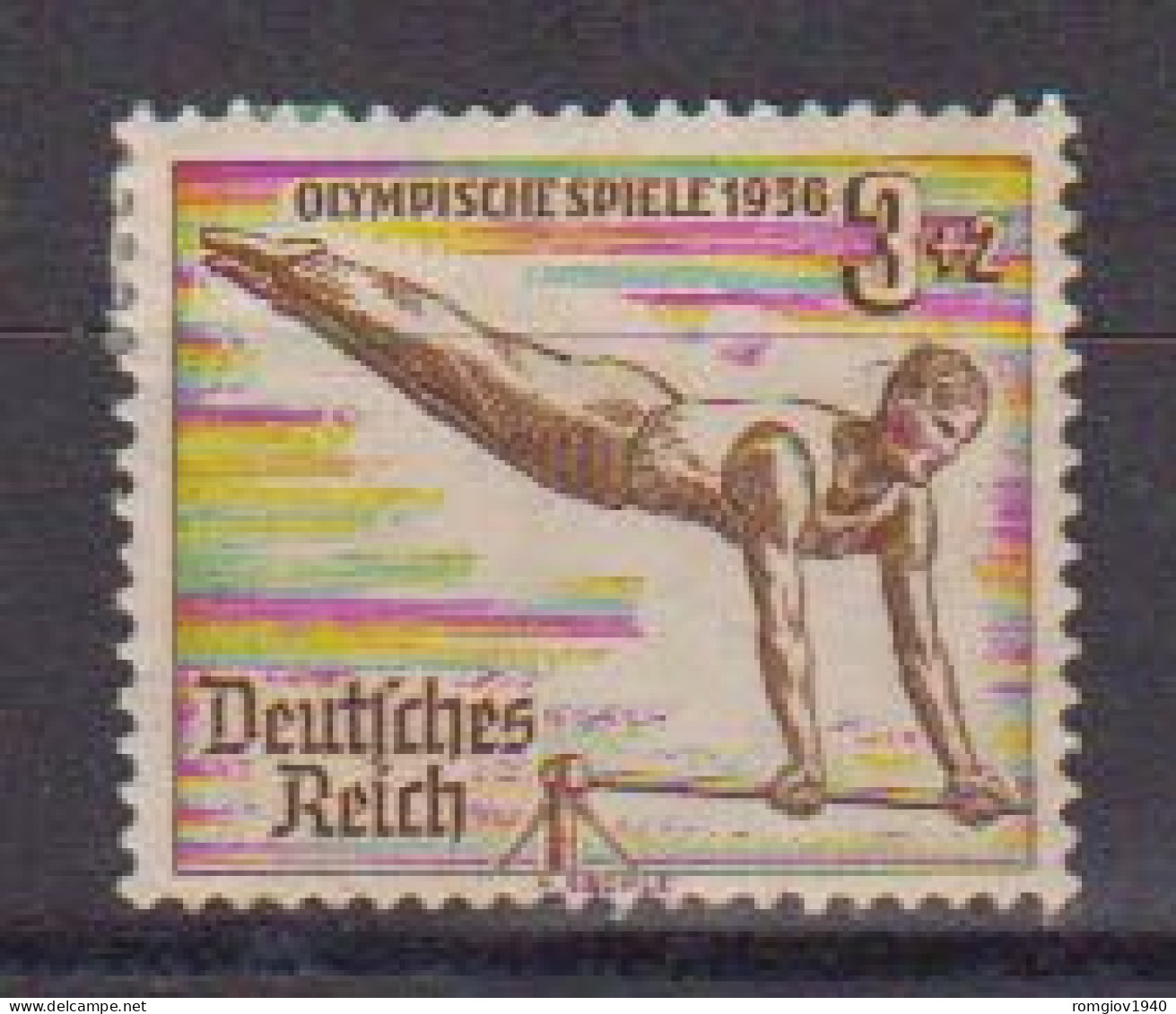 GERMANIA REICH TERZO REICH 1936 OLIMPIADI DI BERLINO UNIF.565  MNH XF - Unused Stamps