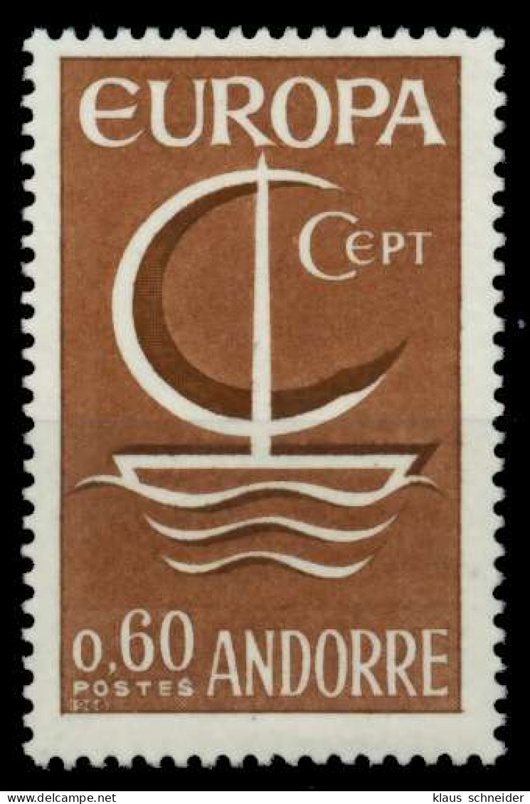 ANDORRA (FRANZ. POST) 1966 Nr 198 Postfrisch SB0EEBE - Unused Stamps
