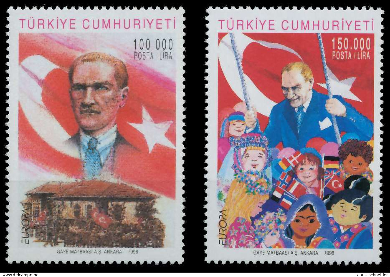 TÜRKEI 1998 Nr 3148-3149 Postfrisch X0B4B3A - Unused Stamps