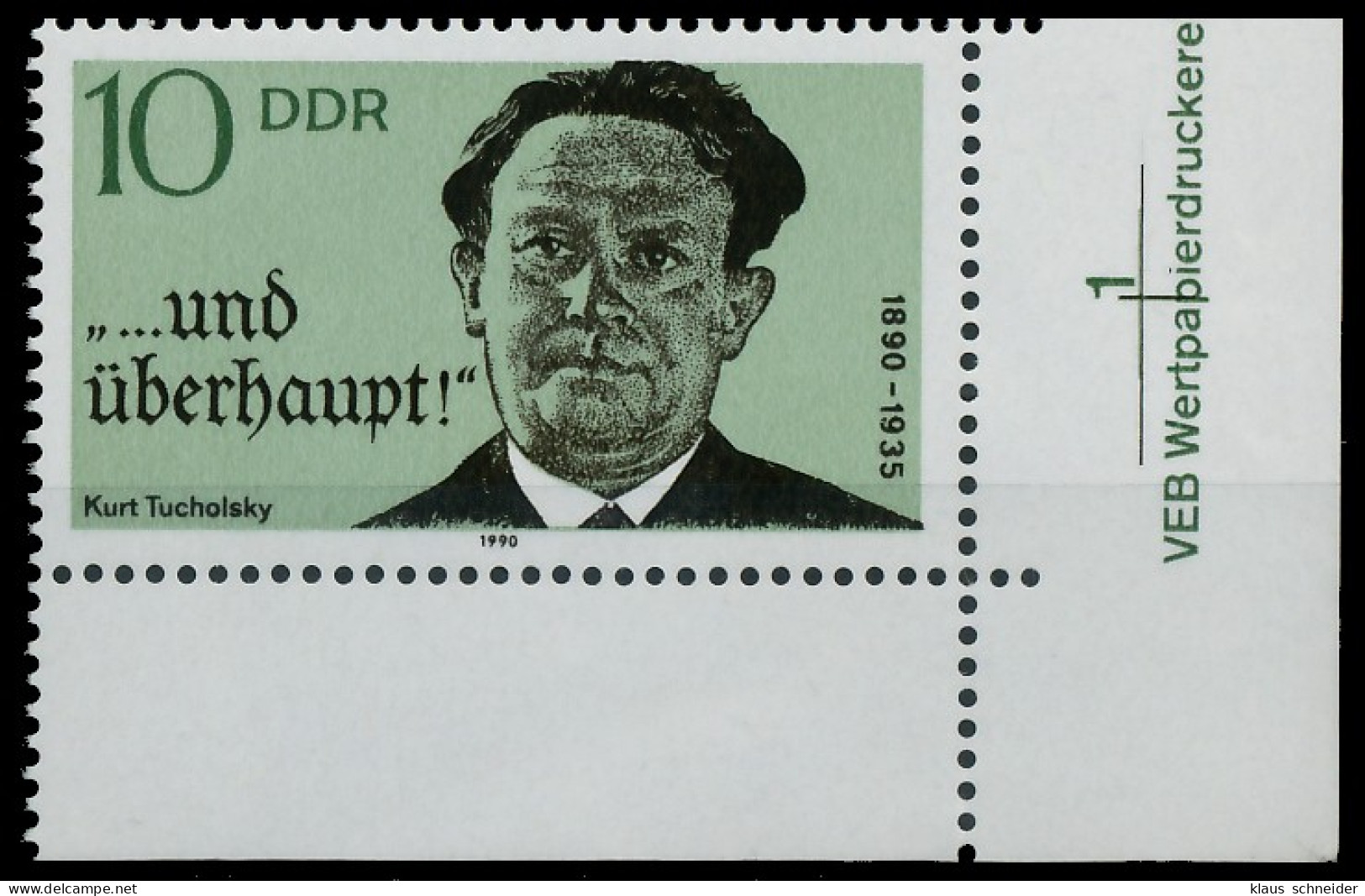 DDR 1990 Nr 3321 Postfrisch ECKE-URE SB7B9A2 - Nuovi