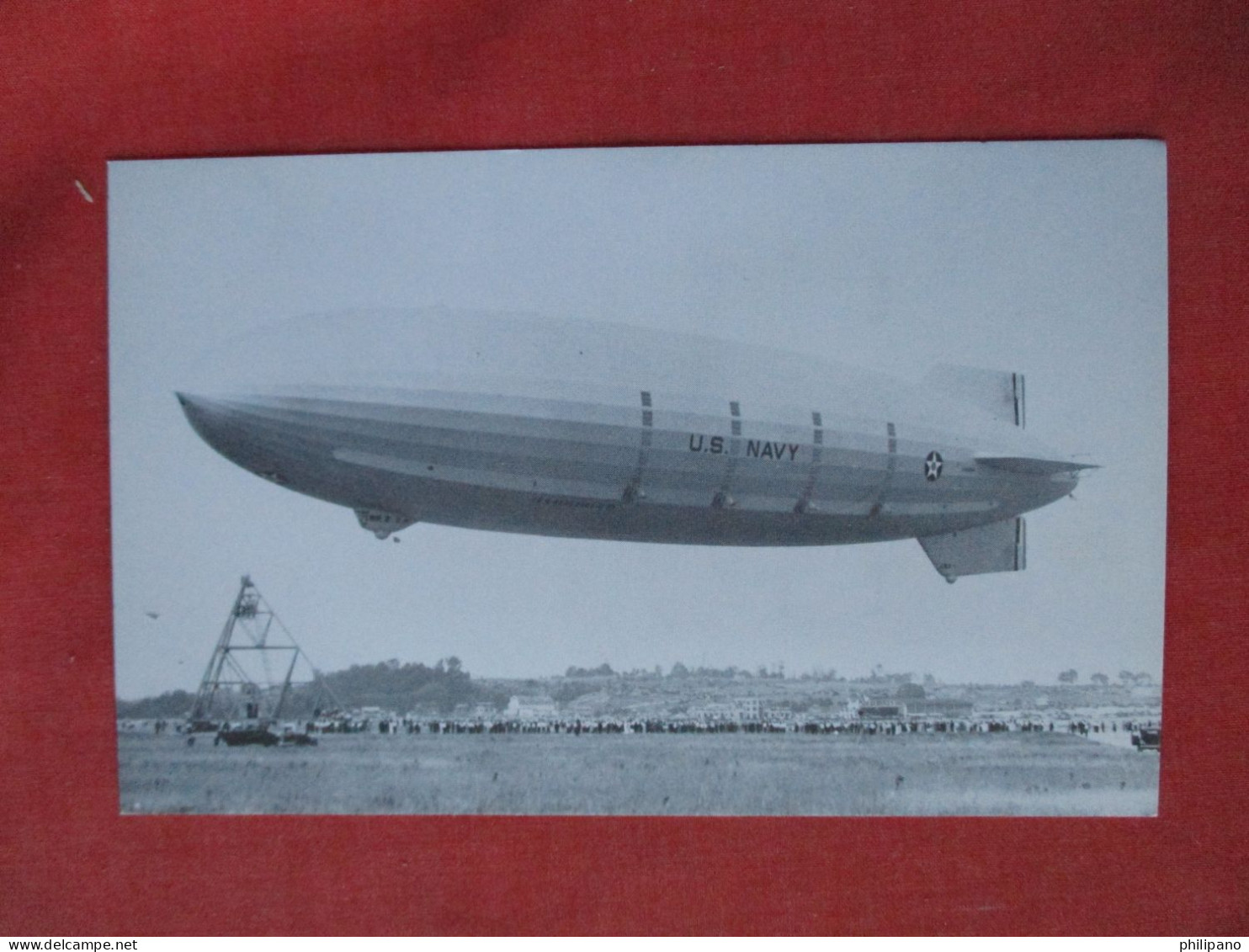 USS Akron       Airship  Rubber City Stamp Club Akron Ohio.  Zeppelin Ref 6404 - Aeronaves