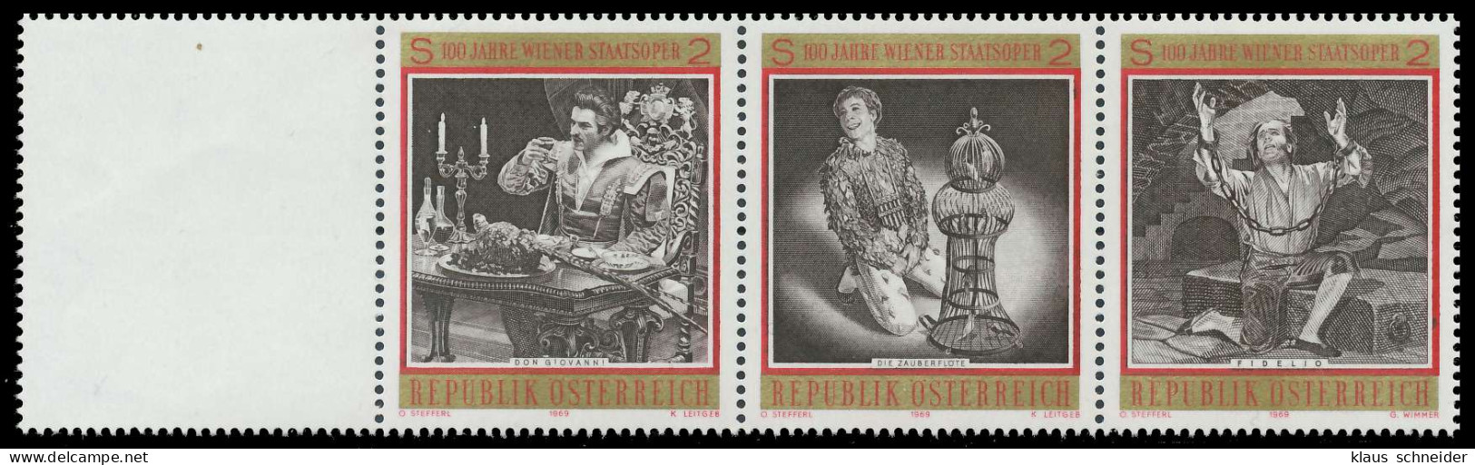 ÖSTERREICH 1969 Nr 1294 1301 WZd18 Postfrisch 4ER STR SD4B43A - Unused Stamps