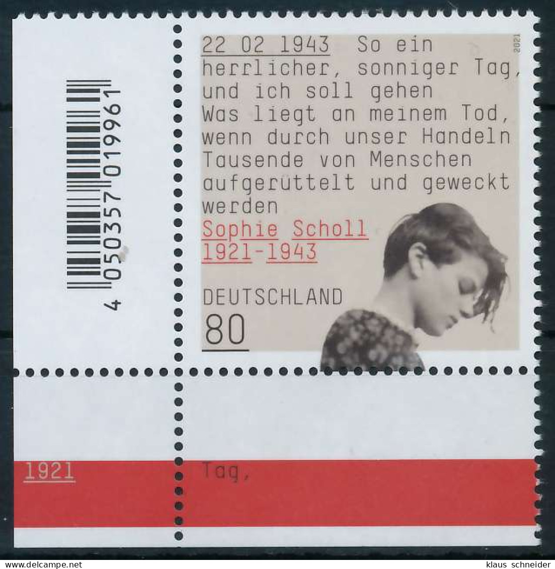 BRD BUND 2021 Nr 3606 Postfrisch ECKE-ULI X52BC56 - Unused Stamps