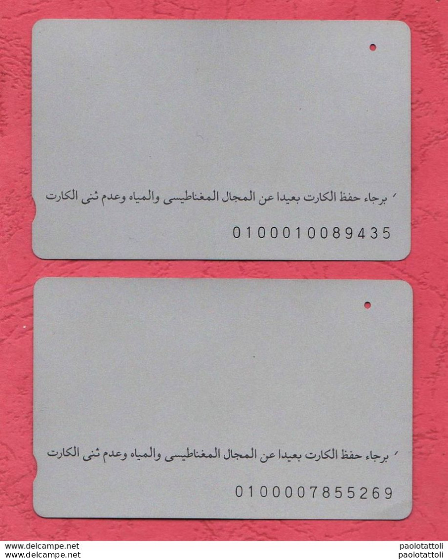 Egypt- Telecom Egypt- Minarets- Pre Paid Phone Card Used- Lot Of Two Cards - Egypt