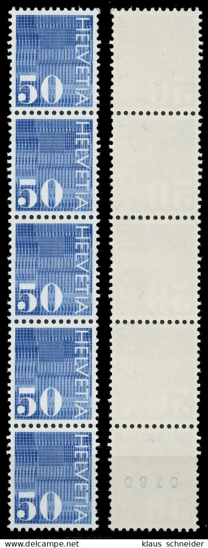 SCHWEIZ ROLLENMARKEN Nr 935yaRII Postfrisch 5ER STR X6795BE - Coil Stamps