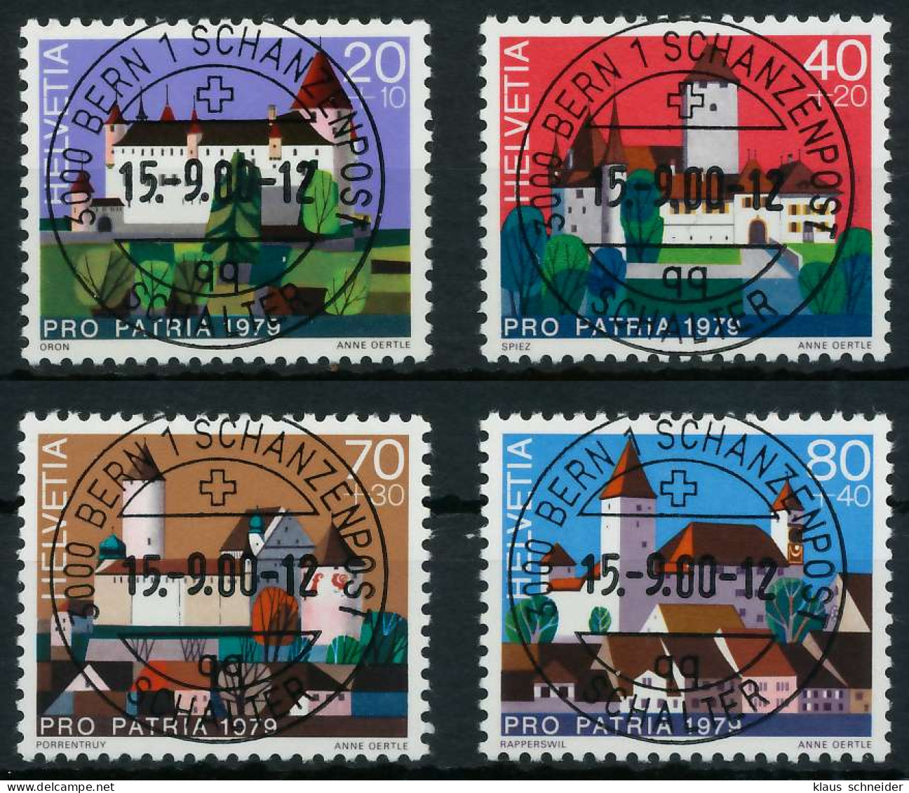 SCHWEIZ PRO PATRIA Nr 1156-1159 Zentrisch Gestempelt X6AA95A - Used Stamps