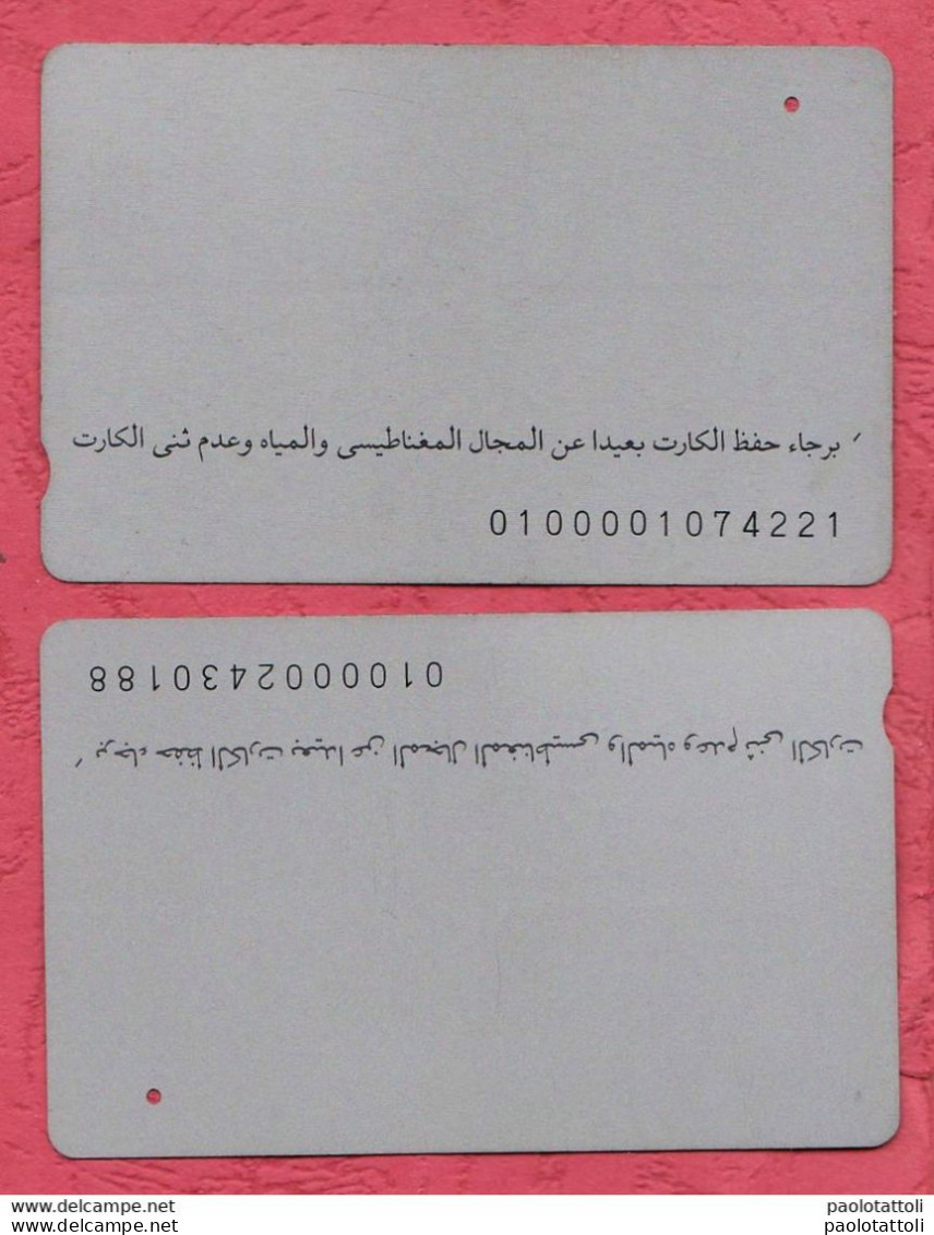 Egypt-Telecom Egypt- Egyptian Historical Archeologic Sites- Pre Paid Phone Card Used . Lot Of Two Cards. - Egypte