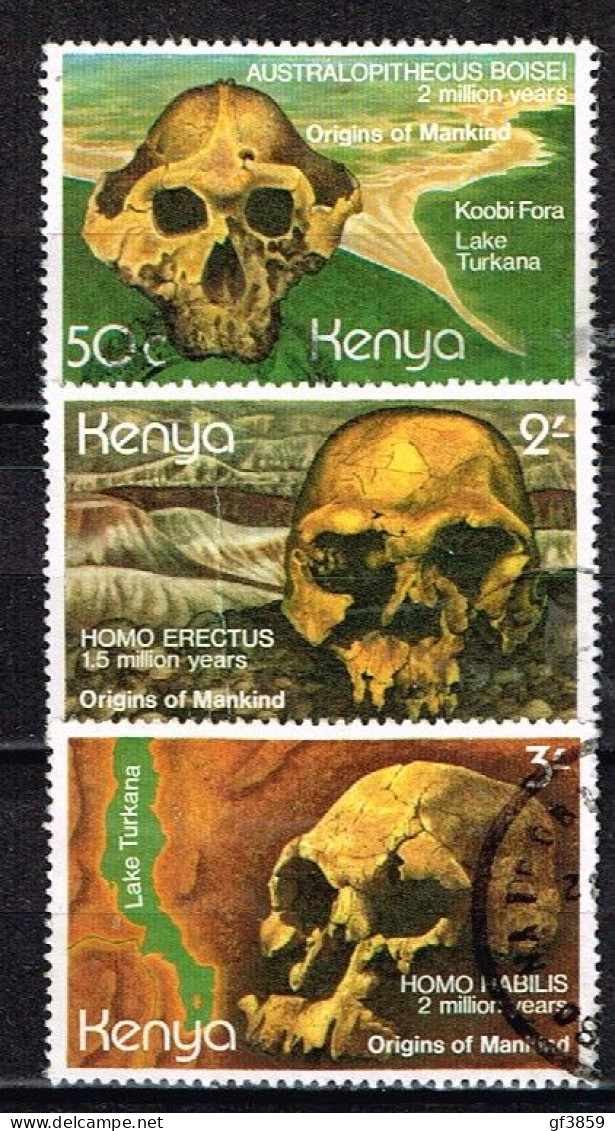 KENYA / Oblitérés/Used / 1982 - Crânes Préhistoriques - Kenya (1963-...)
