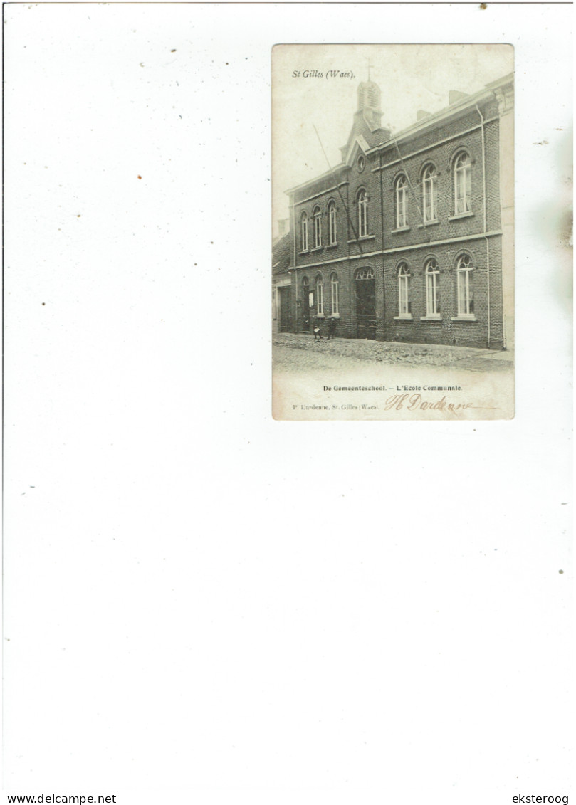 St-gilles (waes) - De Gemeenteschool - L'ecole Communale - Sint-Gillis-Waas