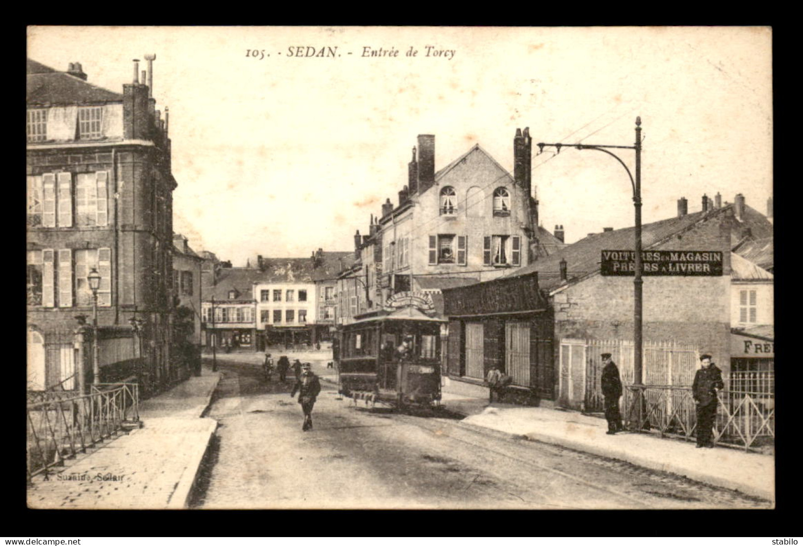 08 - SEDAN - ENTREE RUE DE TORCY - TRAMWAY - Sedan