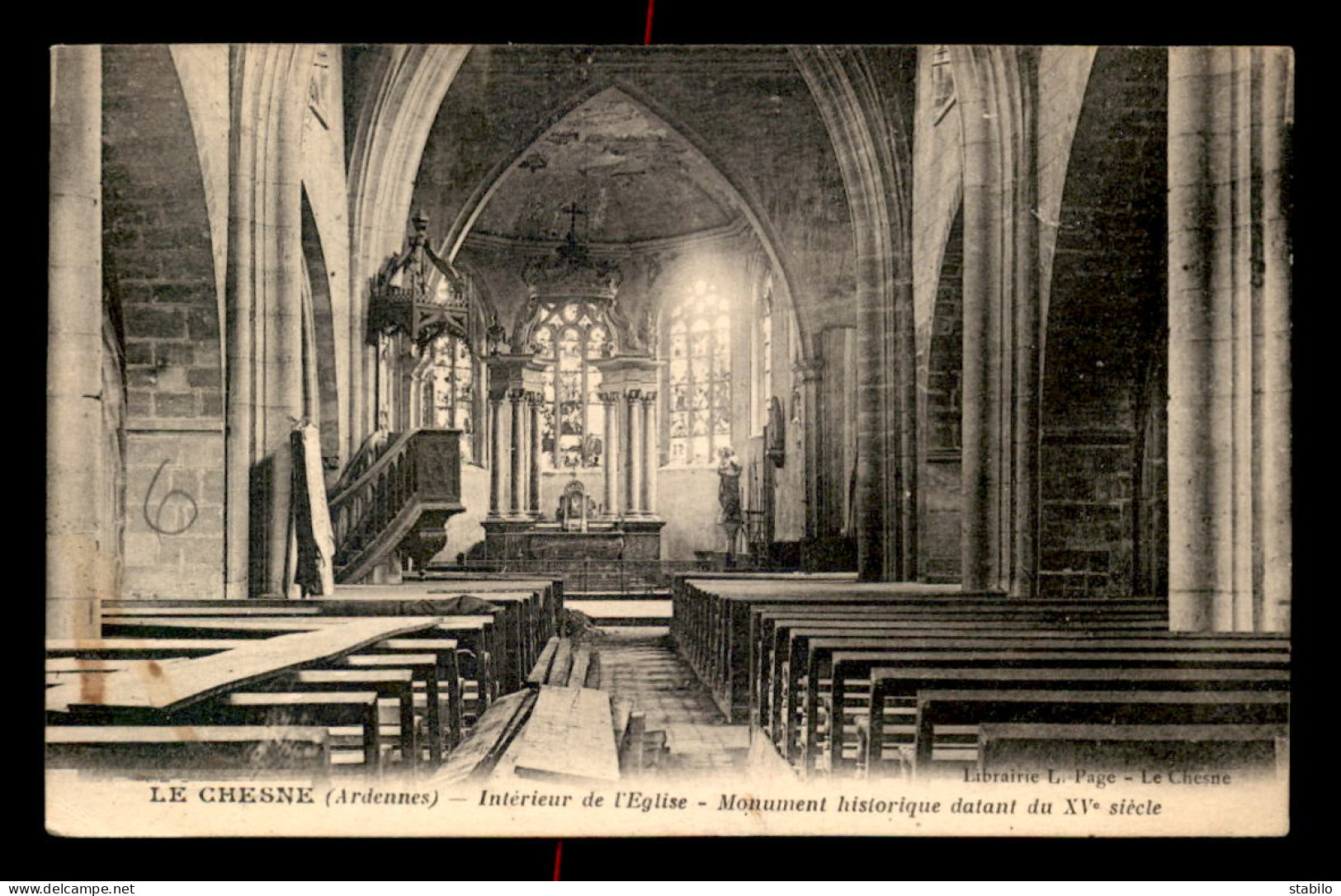 08 - LE CHESNE - INTERIEUR DE L'EGLISE - Le Chesne