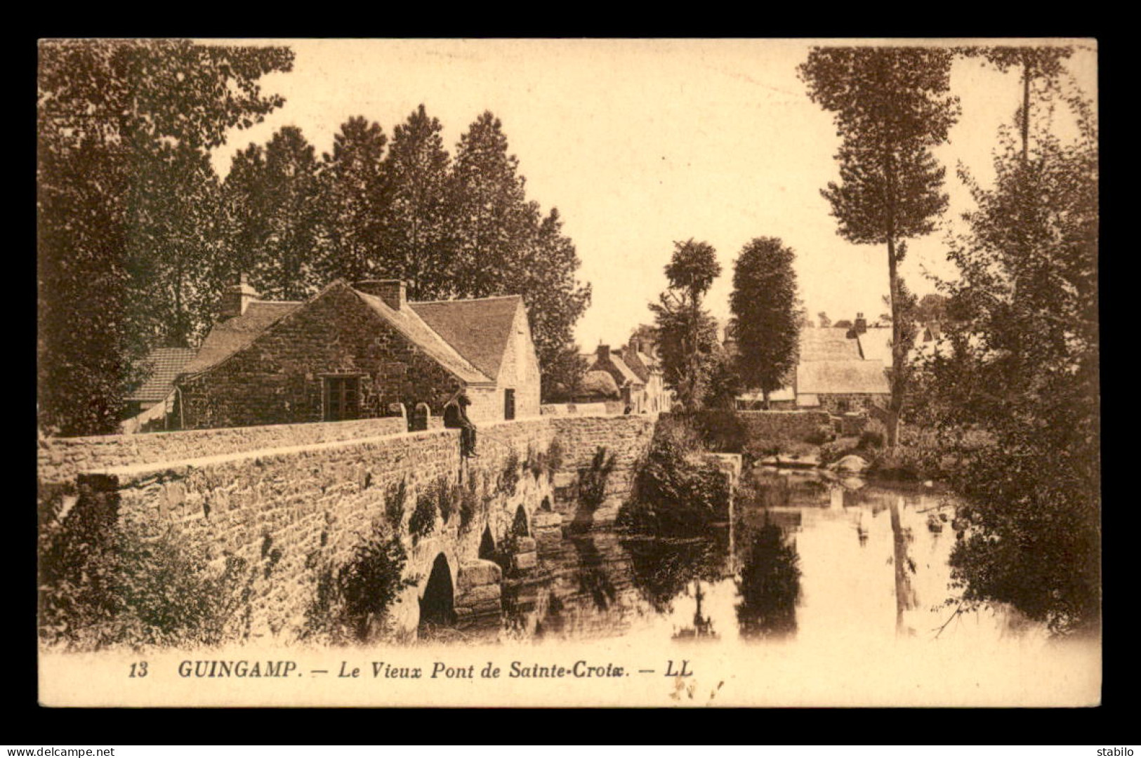 22 - GUINGAMP - LE VIEUX PONT DE STE-CROIX - Guingamp