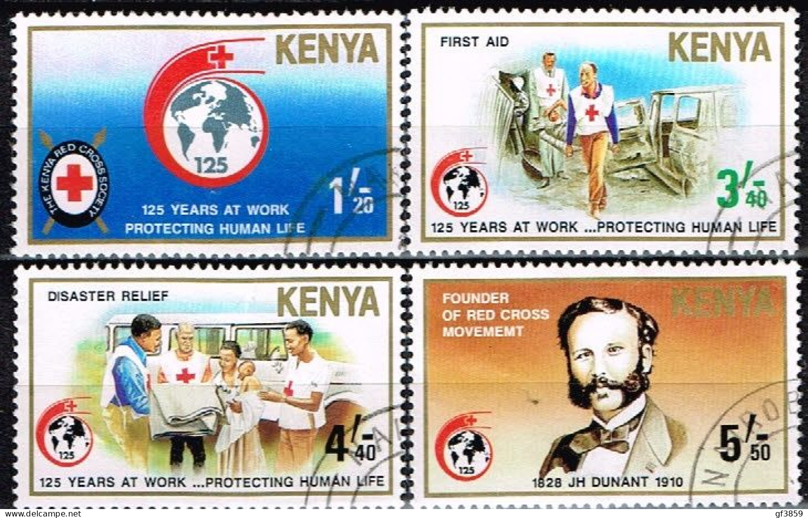 KENYA / Oblitérés/Used / 1989 - 125 Ans Croix Rouge Et Croissant Rouge - Kenya (1963-...)