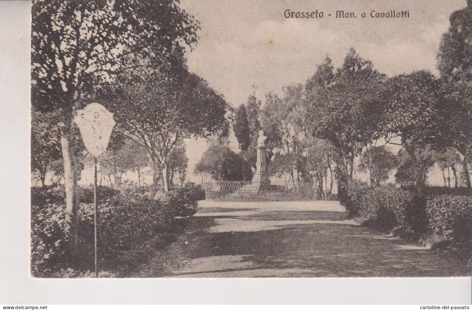 GROSSETO  MONUMENTO A CAVALLOTTI  VG  1910 - Grosseto